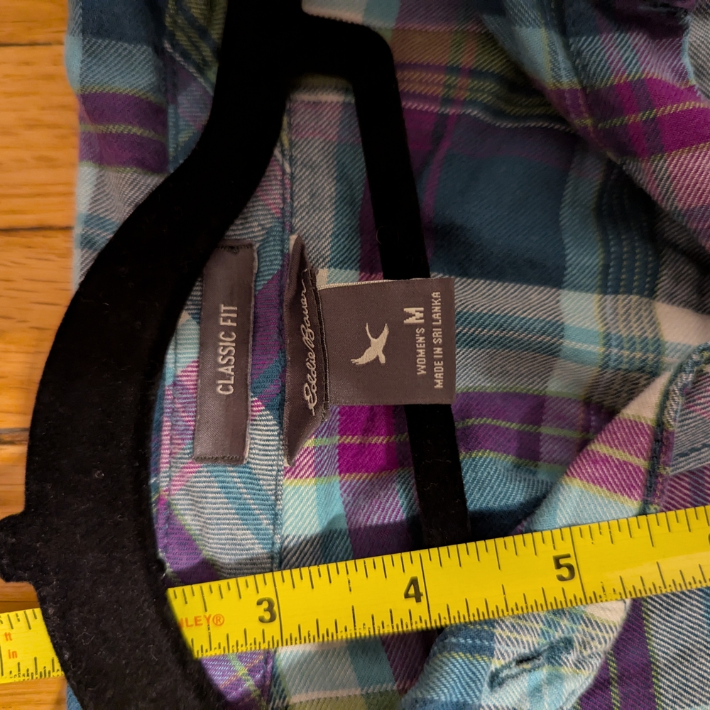 Plaid Multicolor Women's Shirt - Picture 5 of 5